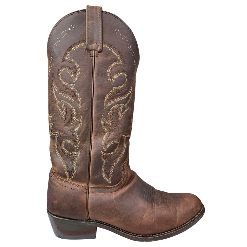 Dan Post Men’s Brown Leather Western Cowboy Boot Size US 10 D